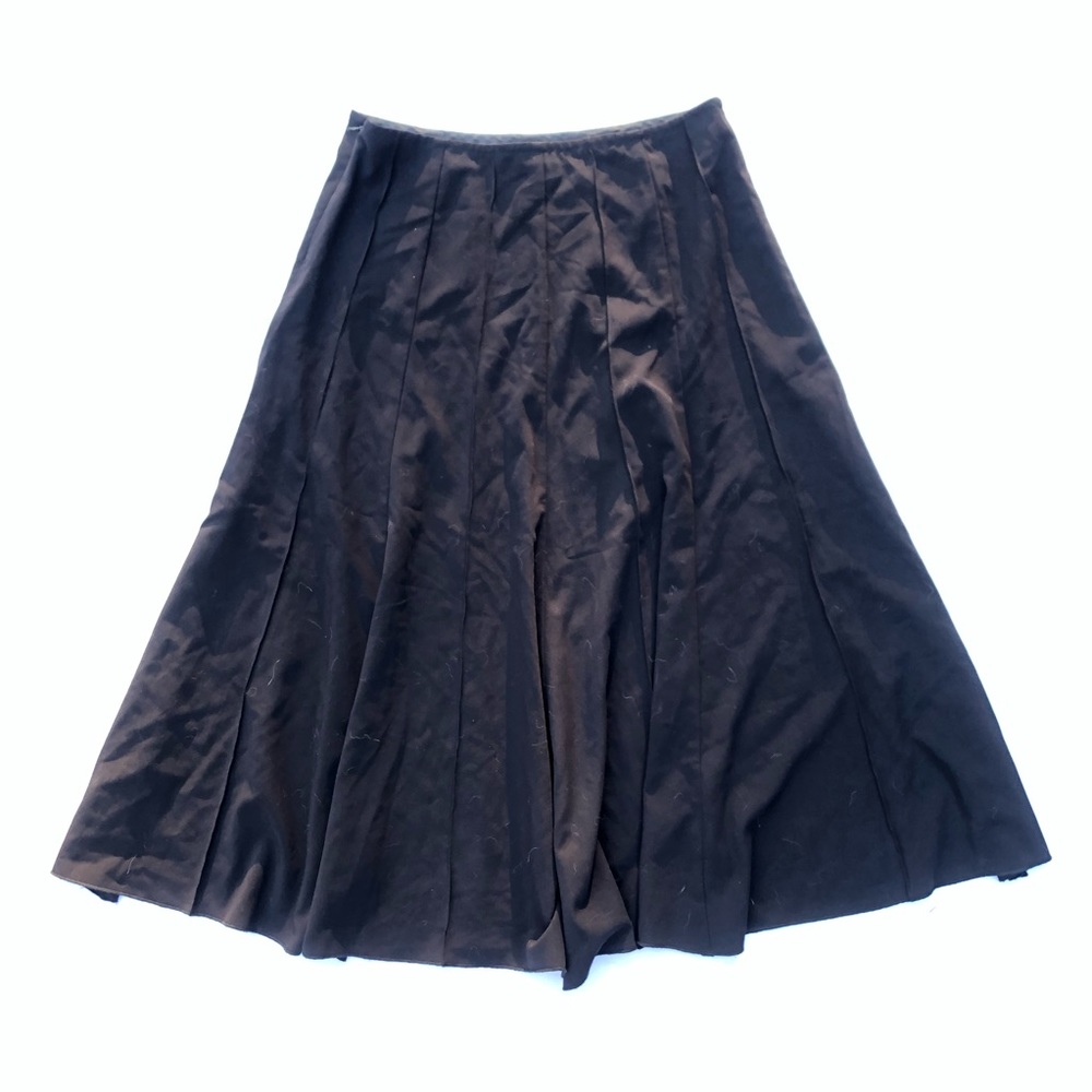 Black flowy panel skirt
